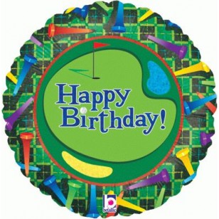 Golf Happy Birthday Balloon